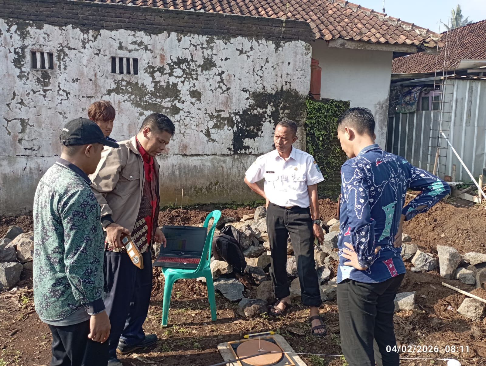 Langkah Awal Pembangunan, Arah Kiblat Mushalla Al-Mubarok Kota Banjar Ditentukan