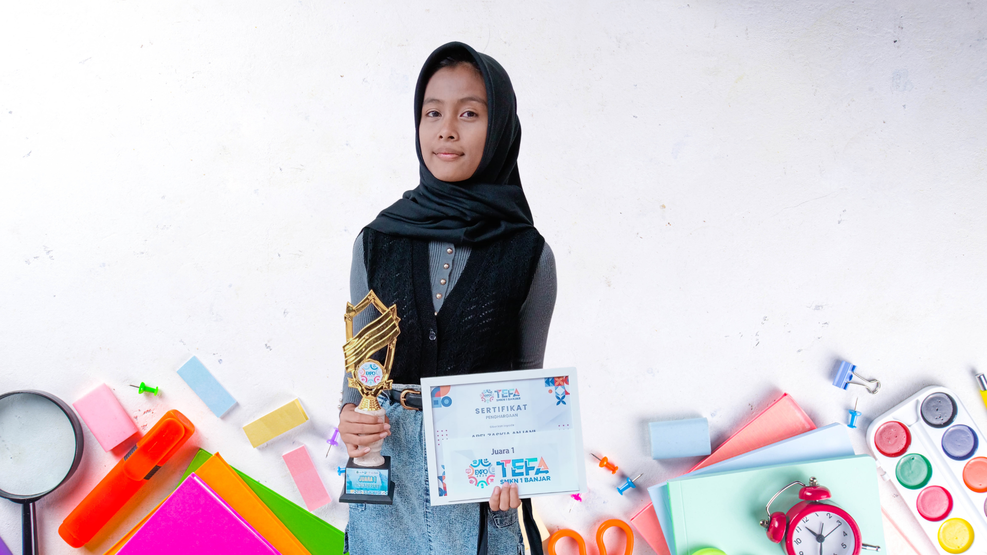 Perwakilan siswa MTsN 3 Kota Banjar Meraih Juara 1 Lomba Fashion OOTD Tingkat SMP/MTs se - Kota Banjar